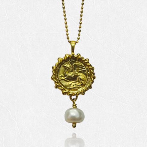 Power Coin Pendant - Sterling Silver 925
